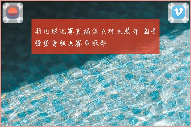 羽毛球比赛直播焦点对决展开 国手强势晋级决赛争冠即
