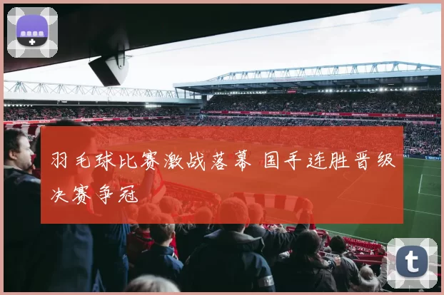 羽毛球比赛激战落幕 国手连胜晋级决赛争冠