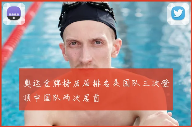 奥运金牌榜历届排名美国队三次登顶中国队两次居首